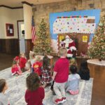 santa speaking to children