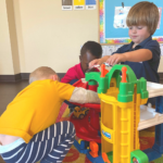 kids playing with toys