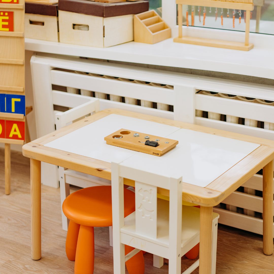 a clean and organized play area