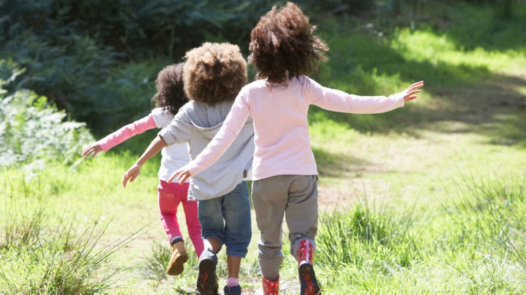 children playing outdoors
