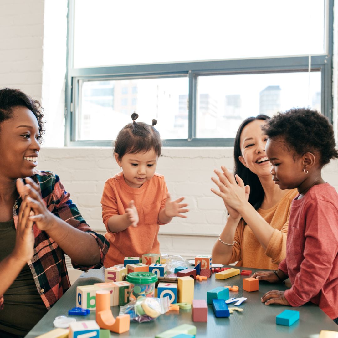 children learning at daycare