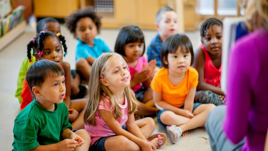 kids at preschool