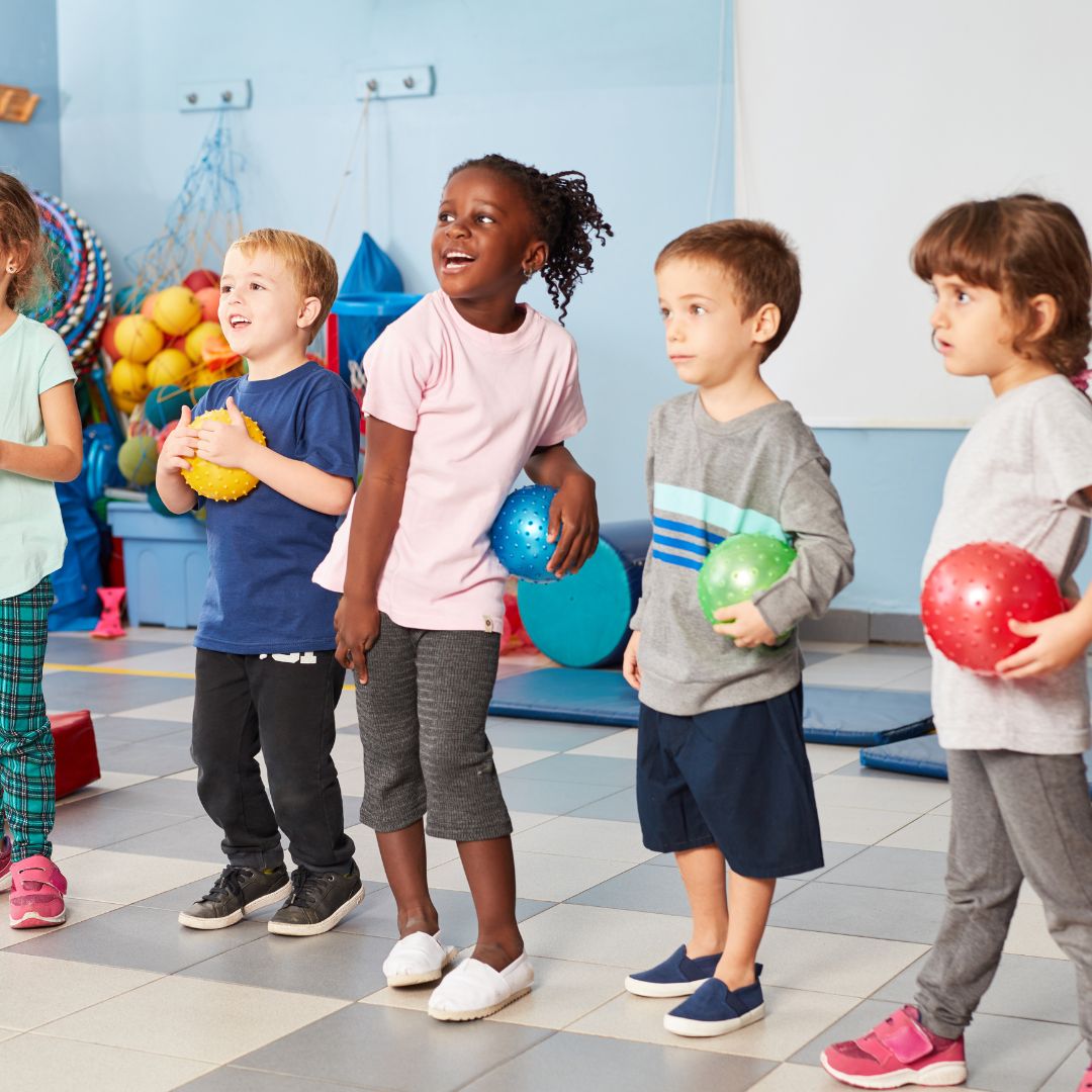 kids in a physical education class