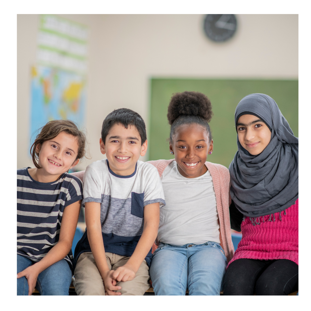 Kids sitting together