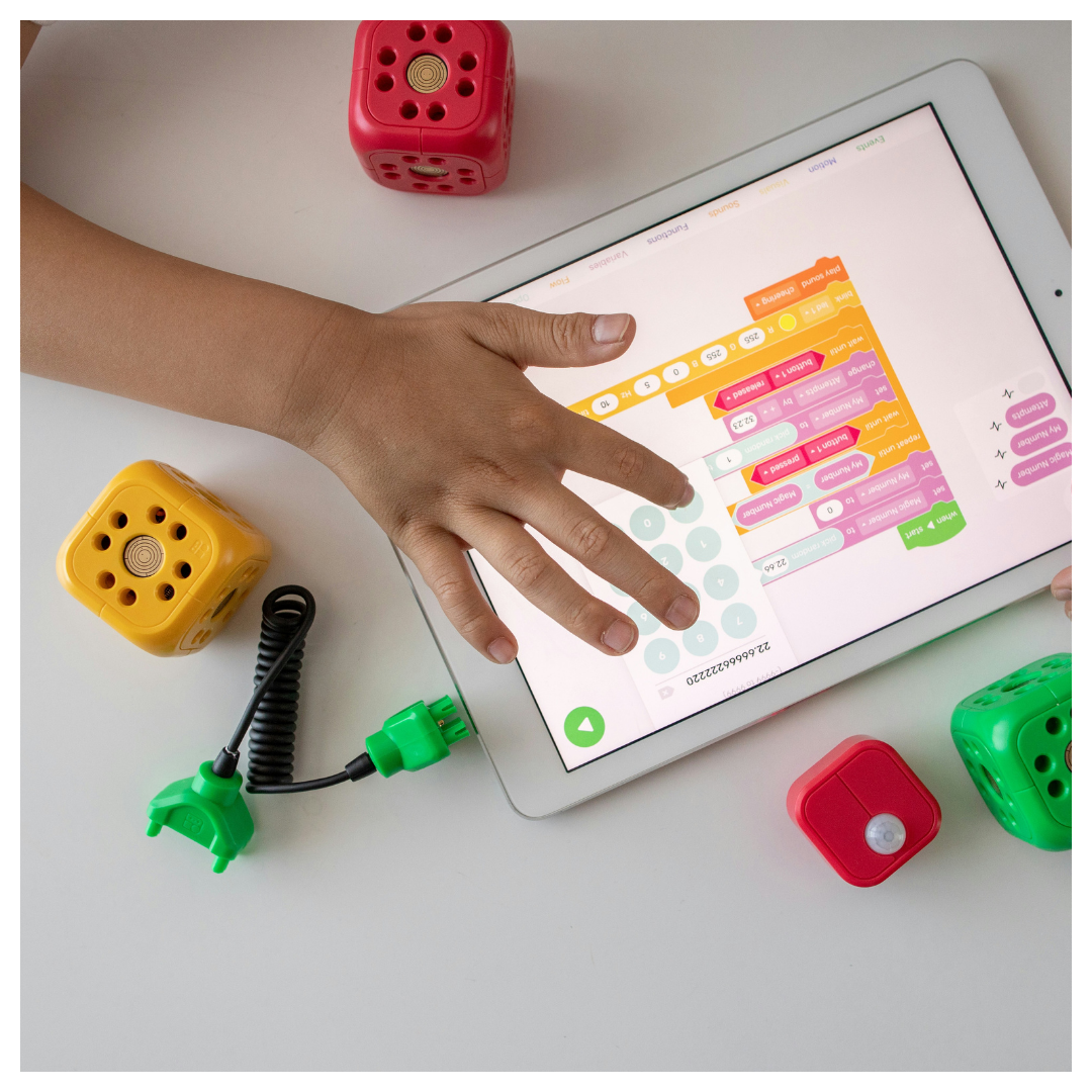 kid on tablet