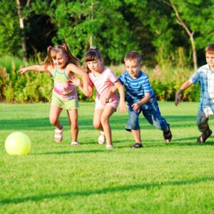 Kids playing outside