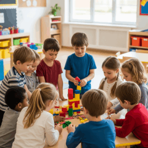 Kids in a group