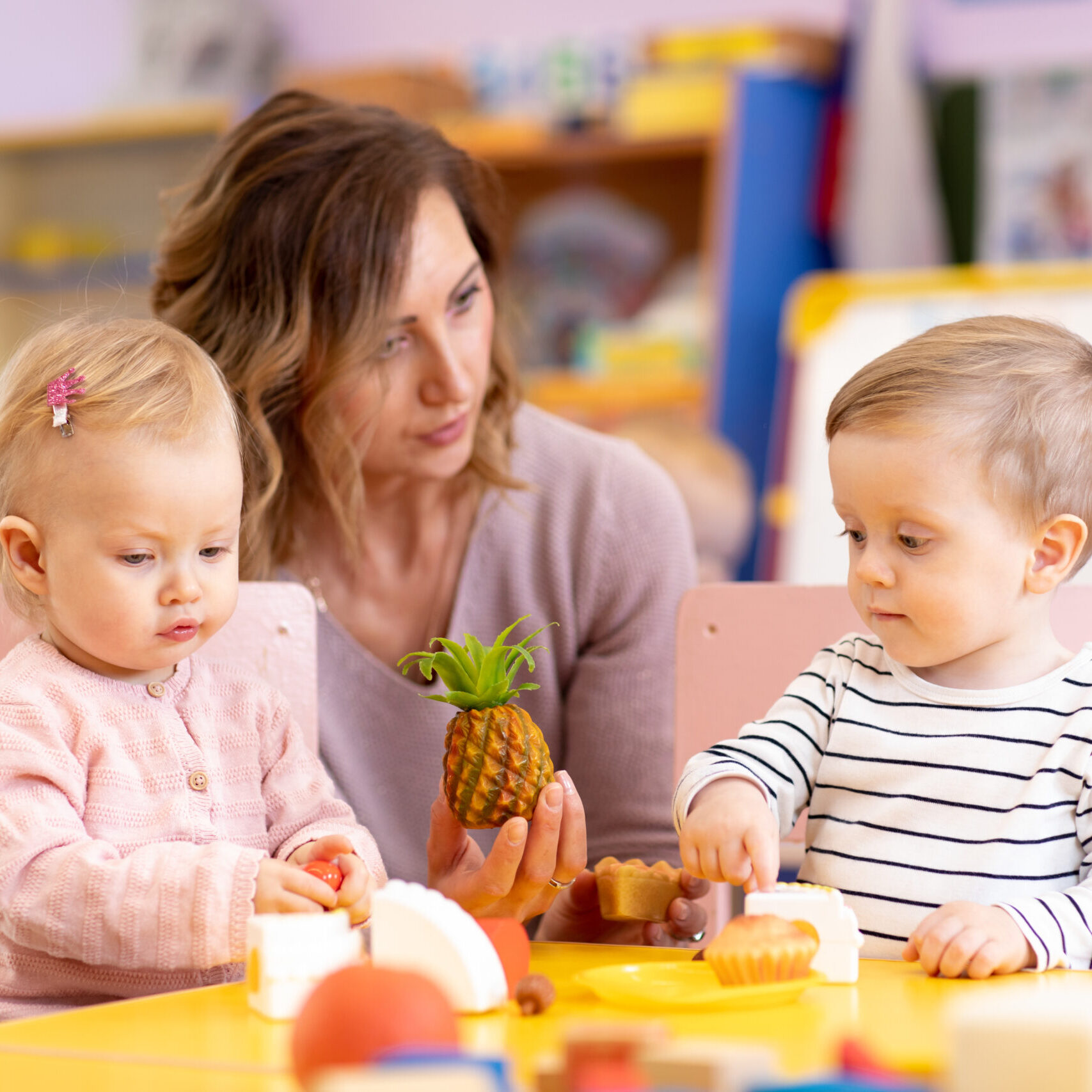 children learning in classroom